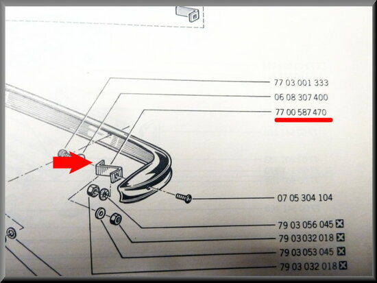 Bumper support rear left R12 Break