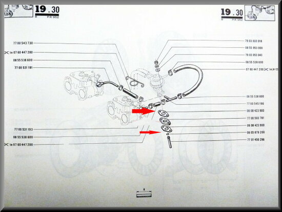 Petrol pump gasket R12 Gordini