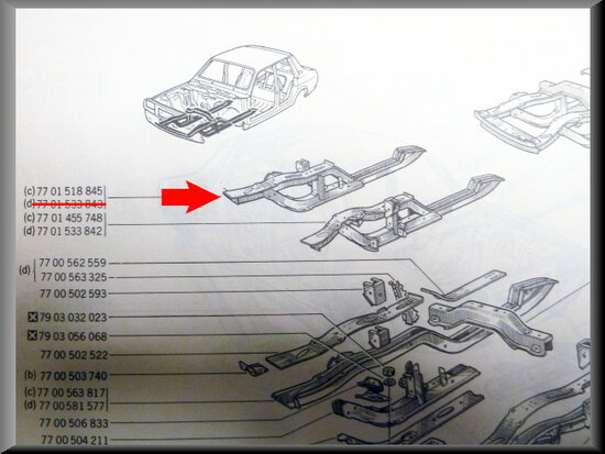 Chassis deel rechts