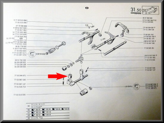 Silentblock shift rod 