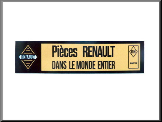 Car sticker 2x8 cm "dans le monde entier".