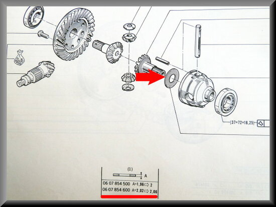 Sliding bearing sun gear (2mm)