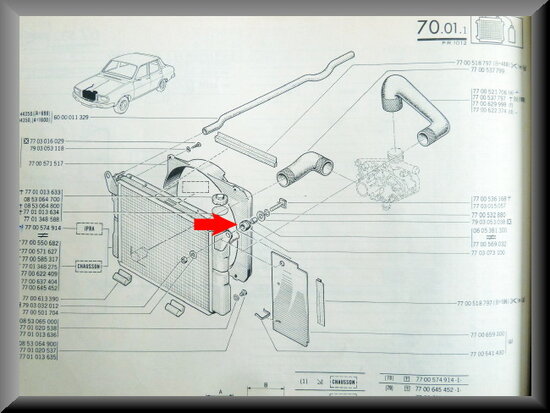 Radiator rubber