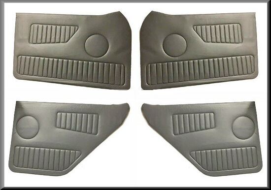 Door panel lining grey (set)