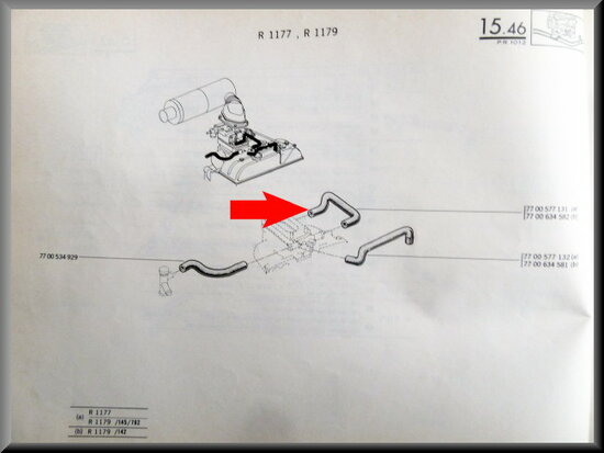 Carburettor hose R12 TS