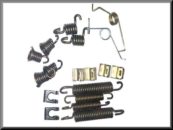 Brake shoe mounting set