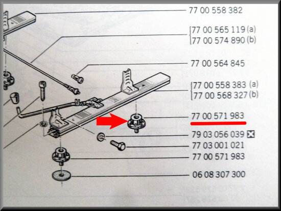 Seat rail bushing