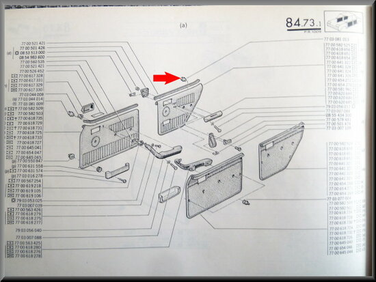 Rear arm rest support with nut