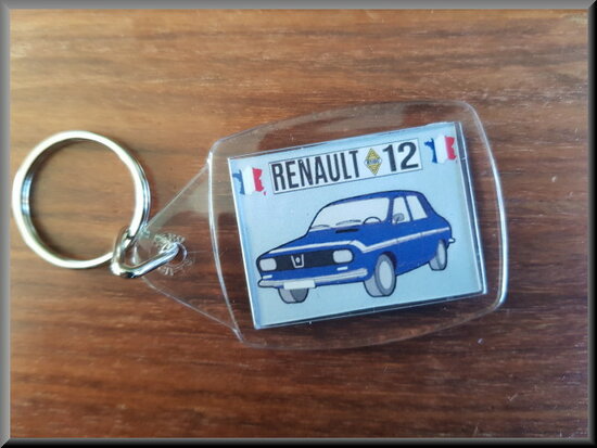 Porte-clés Renault 12 Gordini (bleu).