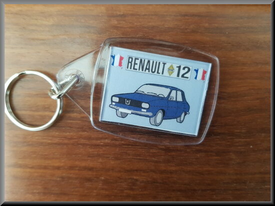 Sleutelhanger Renault 12(blauw).