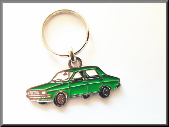 Porte-clés Renault 12 (vert) 5cm.