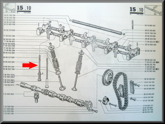 Valve tappet (short) R12 Gordini.