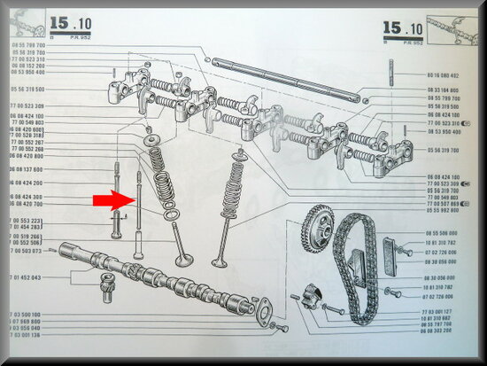 Poussoir de soupape (longue) R12 Gordini.