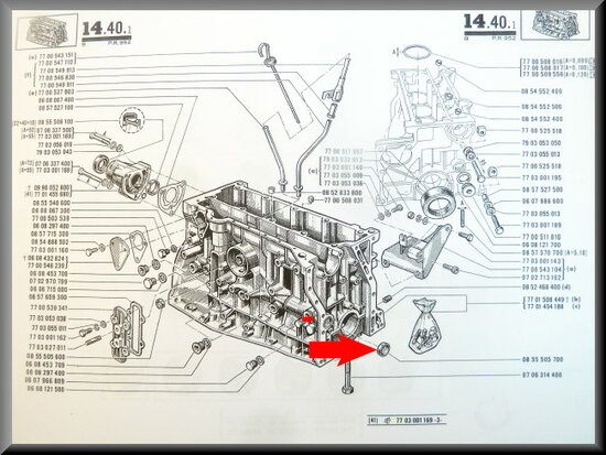 Freeze plug 28 mm R12 Gordini.