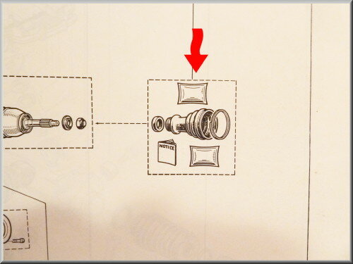 Drive shaft boot (Inside diameter: 22mm + 78mm), without clamps.