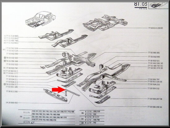 Chassis verstevigingsbalk 