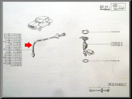 Speedometer cable (new type)