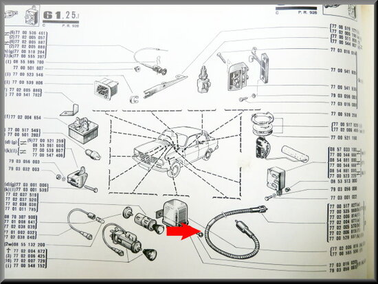 Speedometer cable (old type)