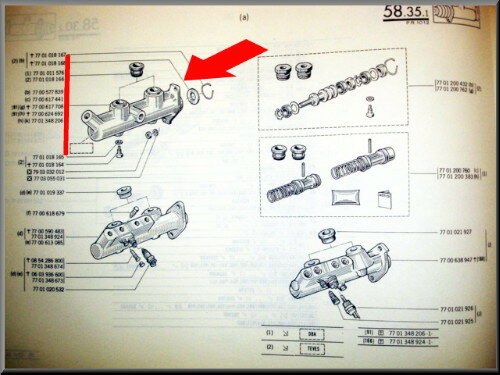 Revisieset hoofdremcilinder 19 mm