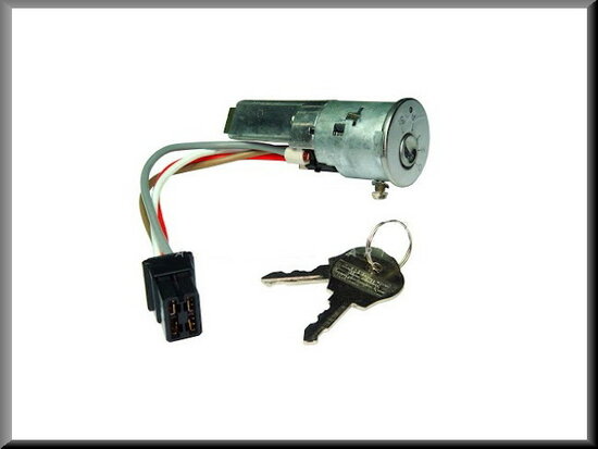 Ignition lock with 2 keys