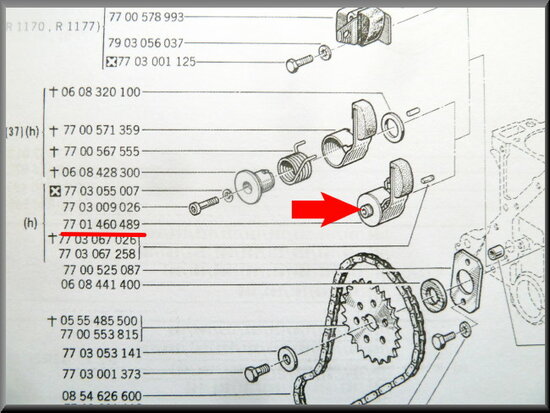 Gear chain tensioner