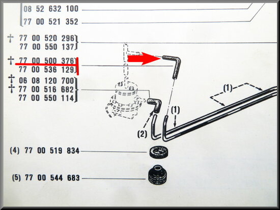 Fuel pump hose.