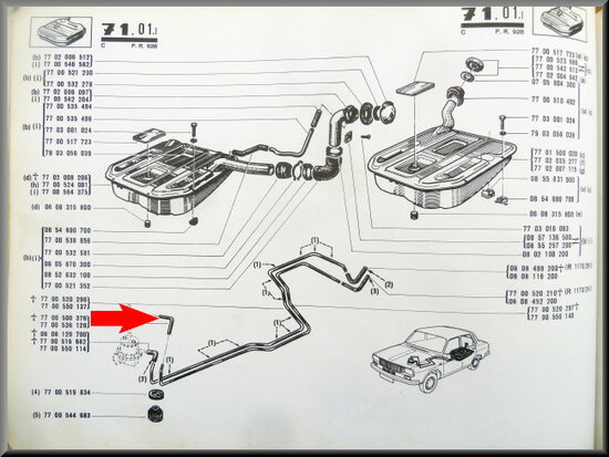 Fuel pump hose.