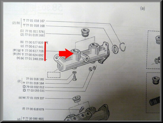 Brake master cylinder