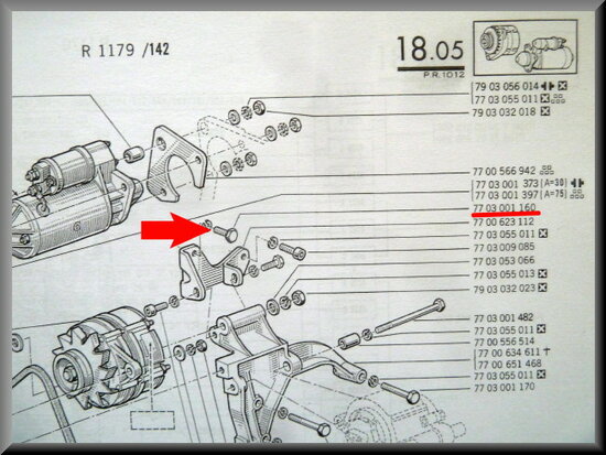 Bolt M8x20 (yellow passivated)