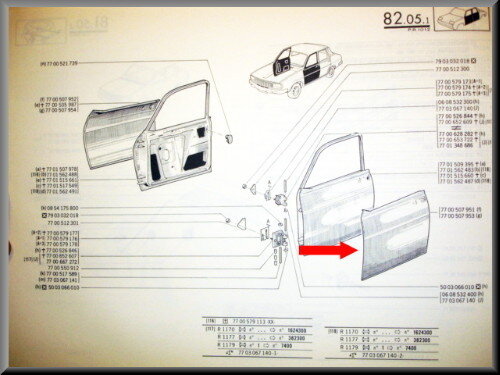 Doorskin front left