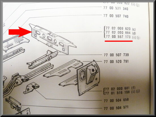 Achter paneel binnenzijde R12 Break.