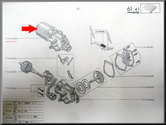 Ruitenwisser motor.