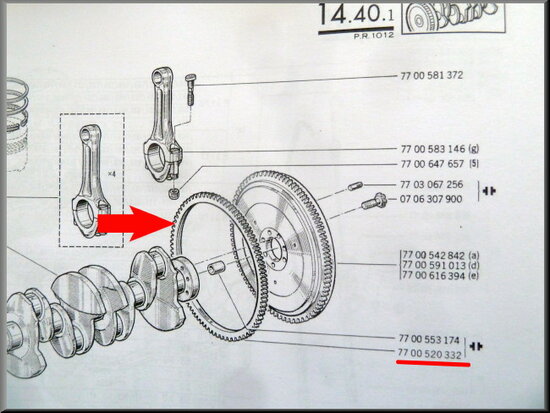 Flywheel ring (Cleon-motor).