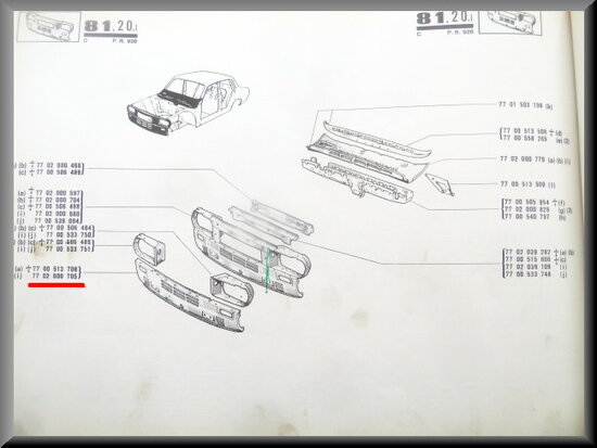 Front panel (R12 Old type).