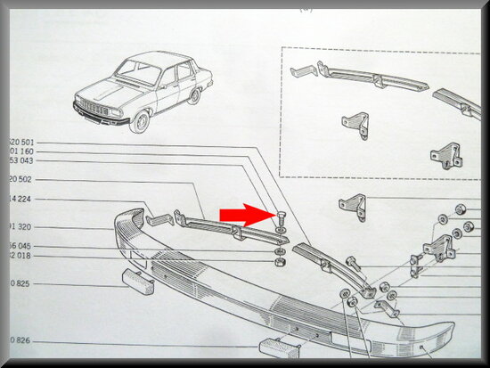 Bout M8x16 (geel gepassiveerd)