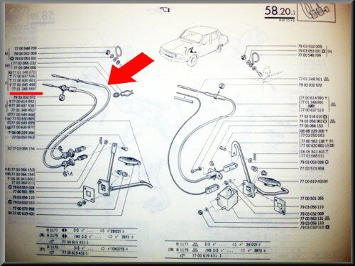 Throttle cable 