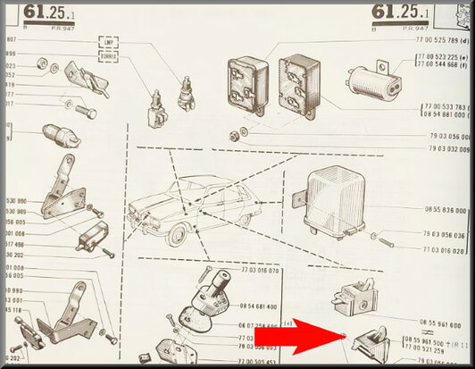 Handbrake switch