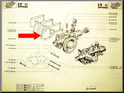 Water pump gasket