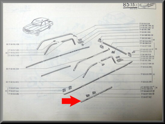 Baguette en alu de bas de caisse (New Old Stock).