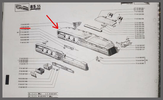 Dashboard  R12 Gordini (Gebruikt)