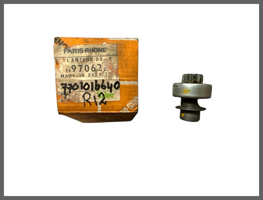 R12, Alpine A110: Bendix startmotor (New Old Stock).