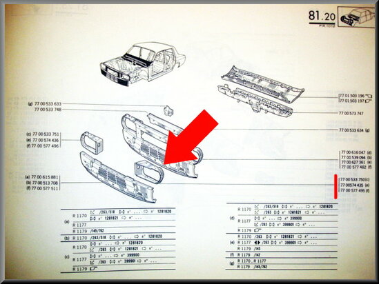Koplamp huis links (New Old Stock).
