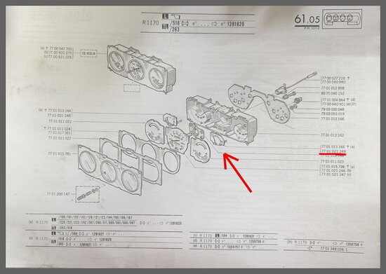 Dashboard meter accuspanning (New Old Stock).