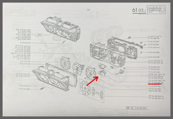 Dashboard meter accuspanning (New Old Stock).