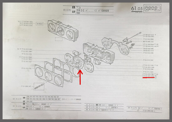 Km teller (New Old Stock)
