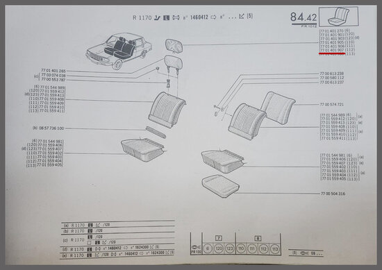 Housse appuie-t&ecirc;te (New Old Stock).