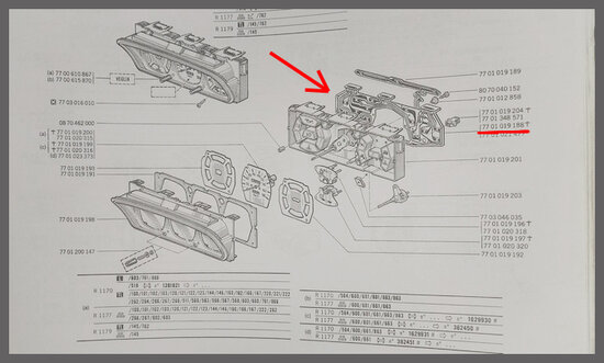Dashboard meter accuspanning (New Old Stock).