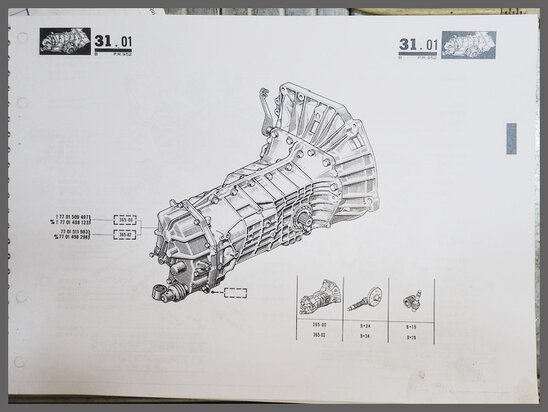 Versnellingsbak, 5 versnellingen (385-00 / 385-02) (Gebruikt).&nbsp;