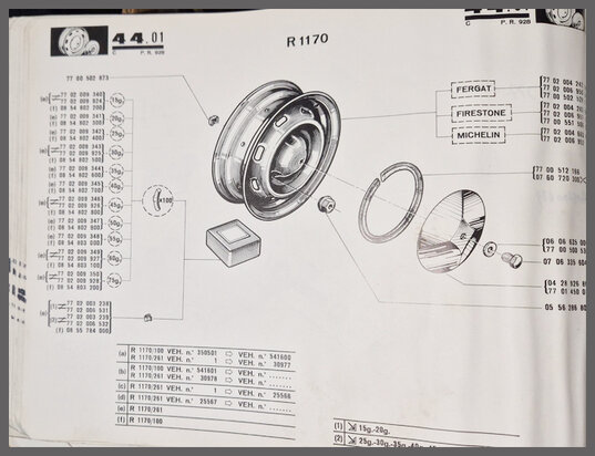 Jante Michelin (New Old Stock).