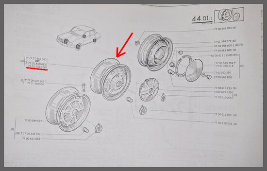 Jante Michelin (New Old Stock).